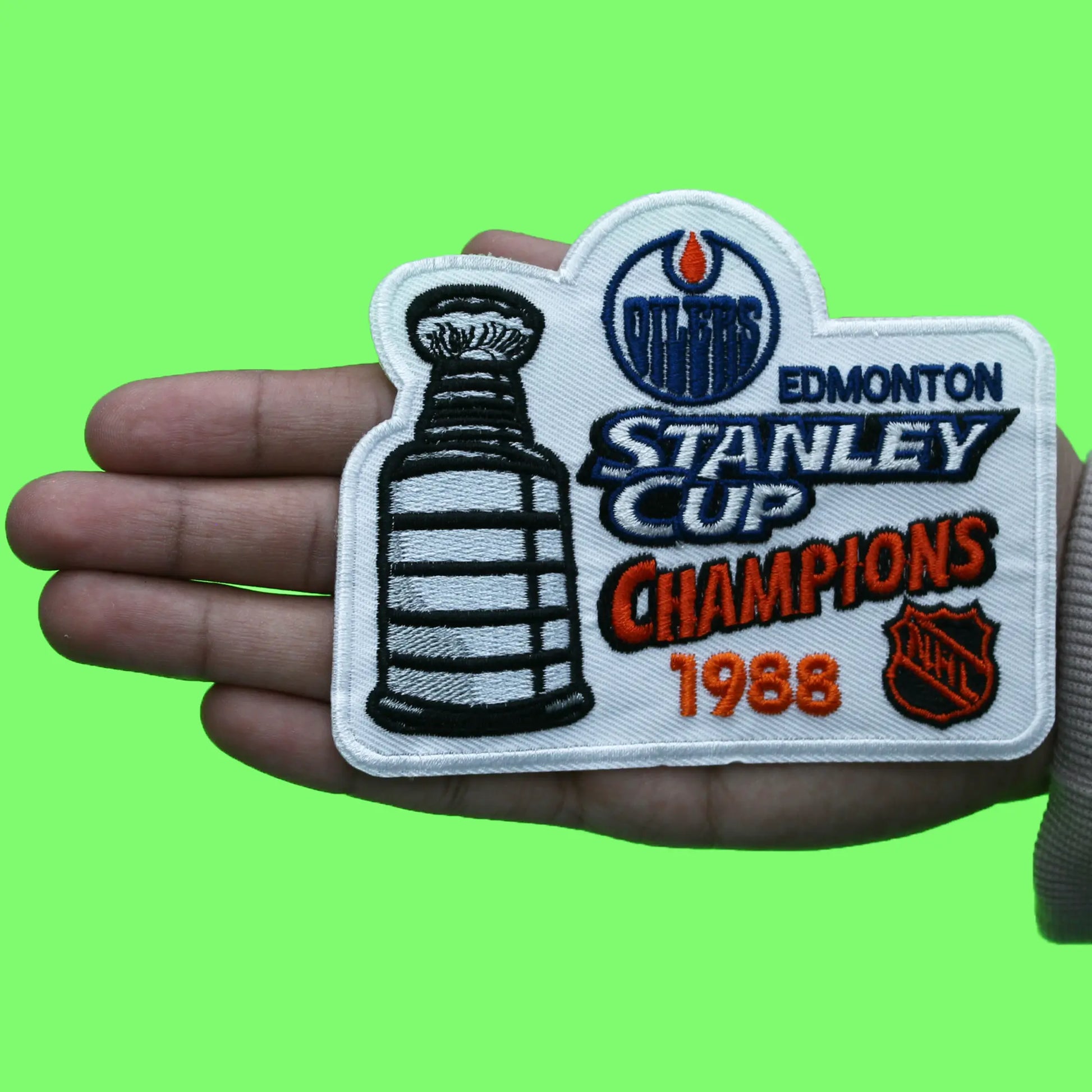 1988 NHL Stanley Cup Final Champions Edmonton Oilers Jersey Patch