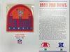 Écusson de la carte de statistiques Willabee &amp; Ward du Pro Bowl NFL 1993