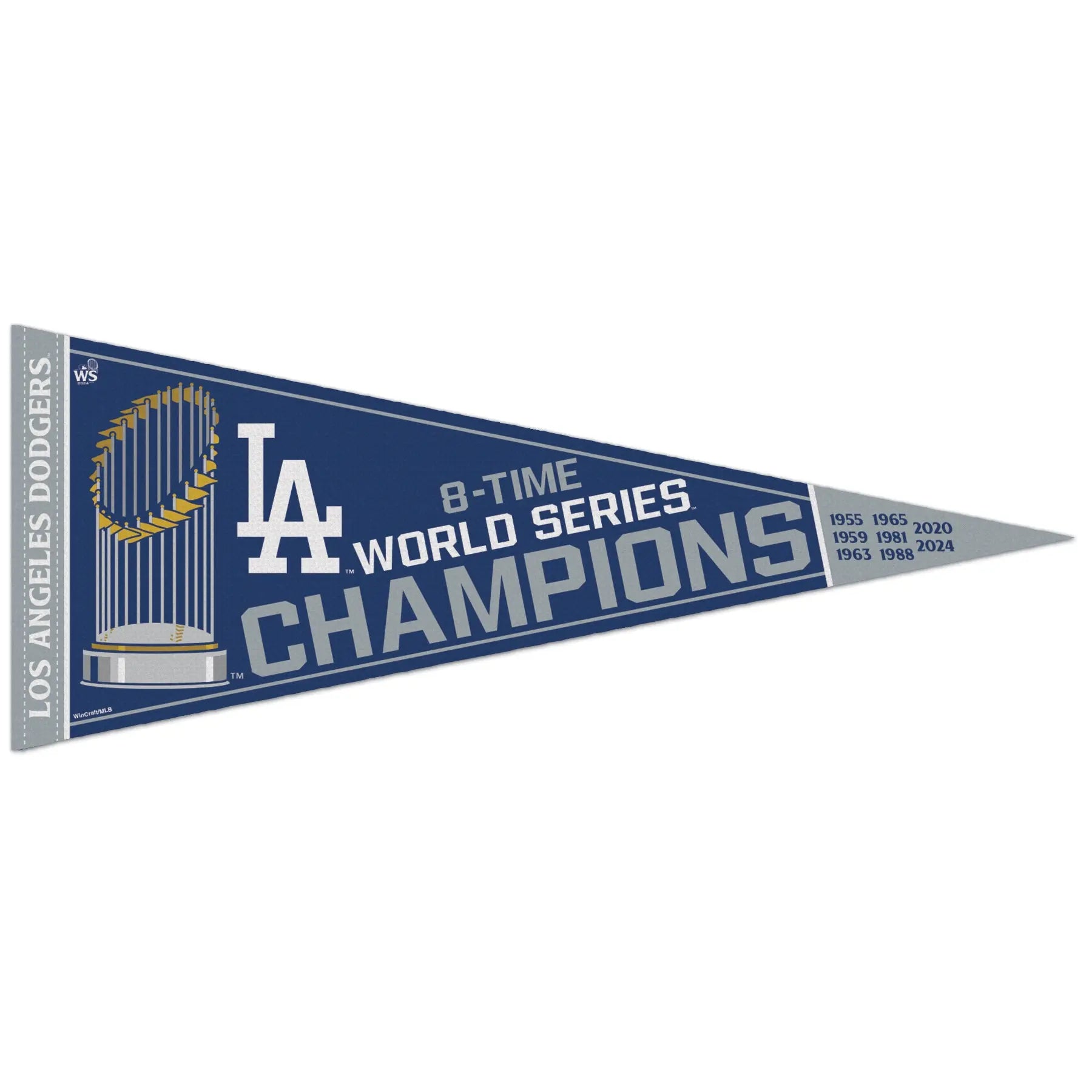 2024 MLB World Series Champions Los Angeles Dodgers Classic Pennant