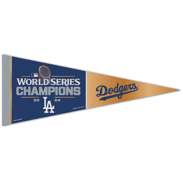 2024 MLB World Series Champions Los Angeles Dodgers On-Field Pennant