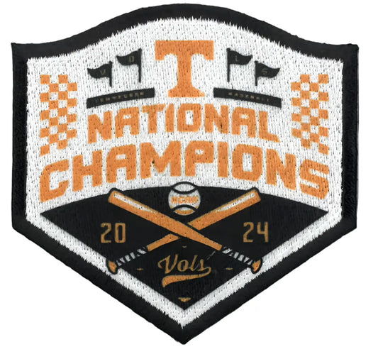 2024 NCAA Men's College World Series Champions Tennessee Volunteers Jersey Patch