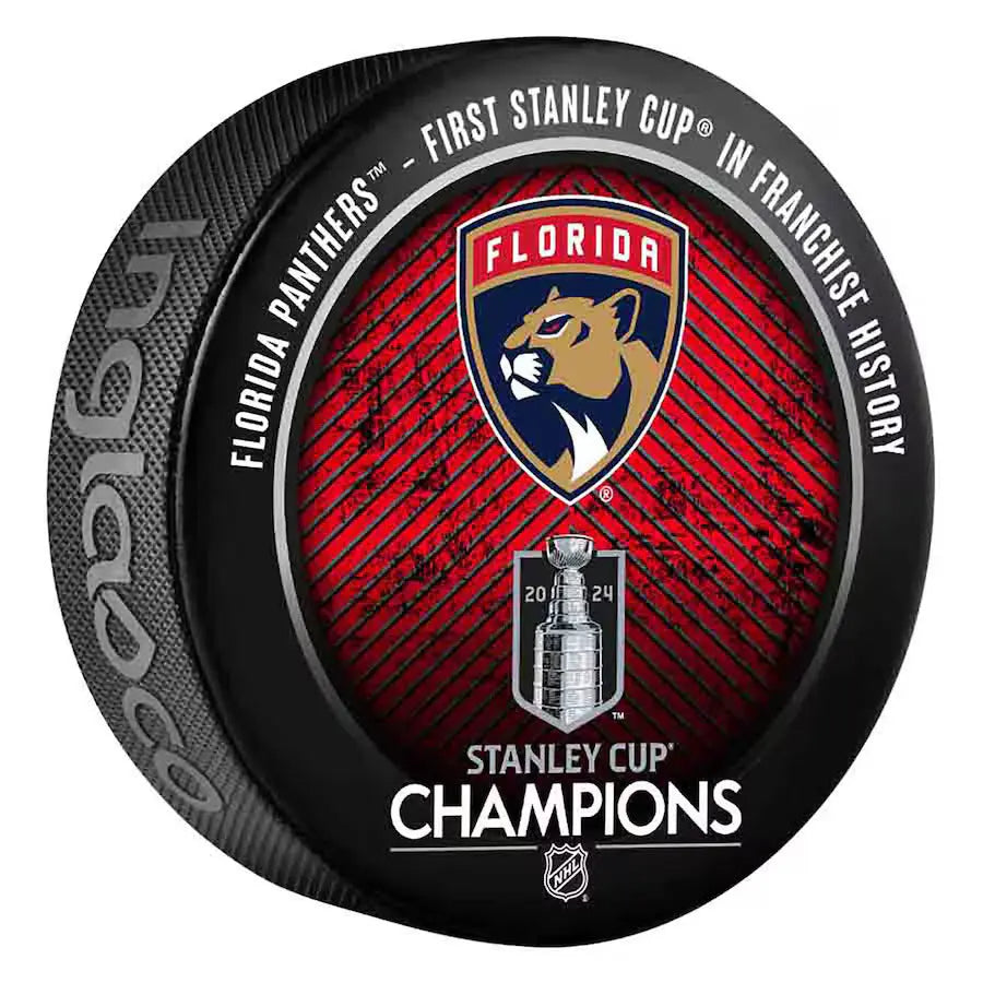 2024 NHL Stanley Cup Final Champions Florida Panthers Souvenir Puck