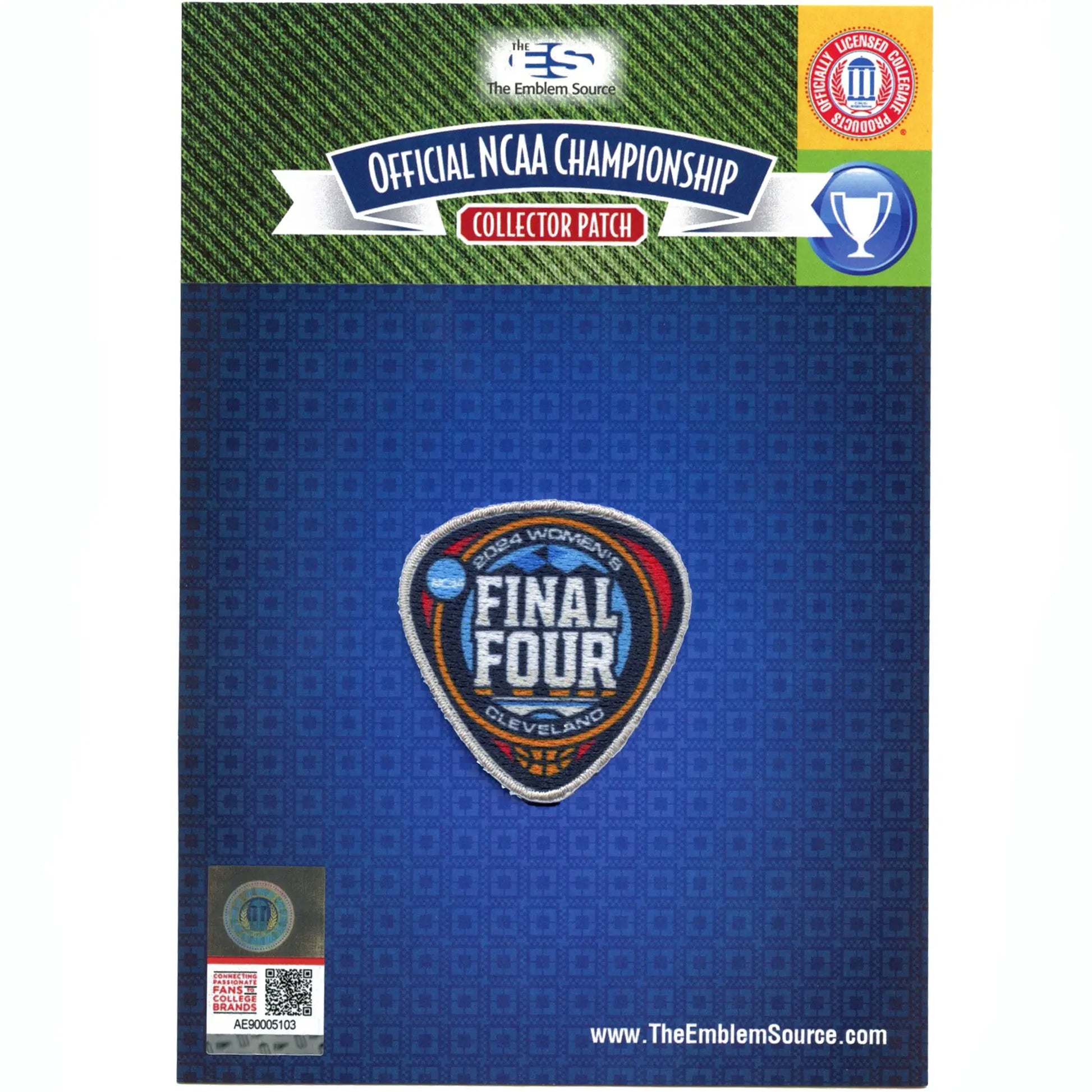 2024 Women's NCCA Final Four Cleveland Patch Sublimation