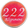 222 Angel Number Patch Alignment Mythology Psychic Embroidered Iron On