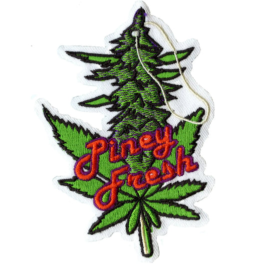 Piney Fresh Car Scent Patch Weed Cannabis Embroidered Iron On