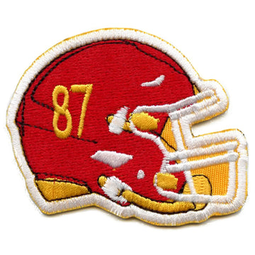 #87 Kansas City Casque Patch Football Fan Missouri Brodé Thermocollant