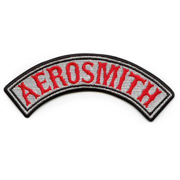 Aerosmith Biker Logo Patch Rock Band Embroidered Iron On