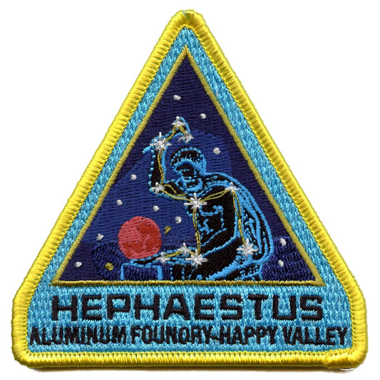 Pour toute l'humanité Patch Hephaestus Aluminium Founory Happy Valley Brodé Thermocollant