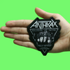 Anthrax Rock Band Patch Soldier Of Metal Woven Iron-On