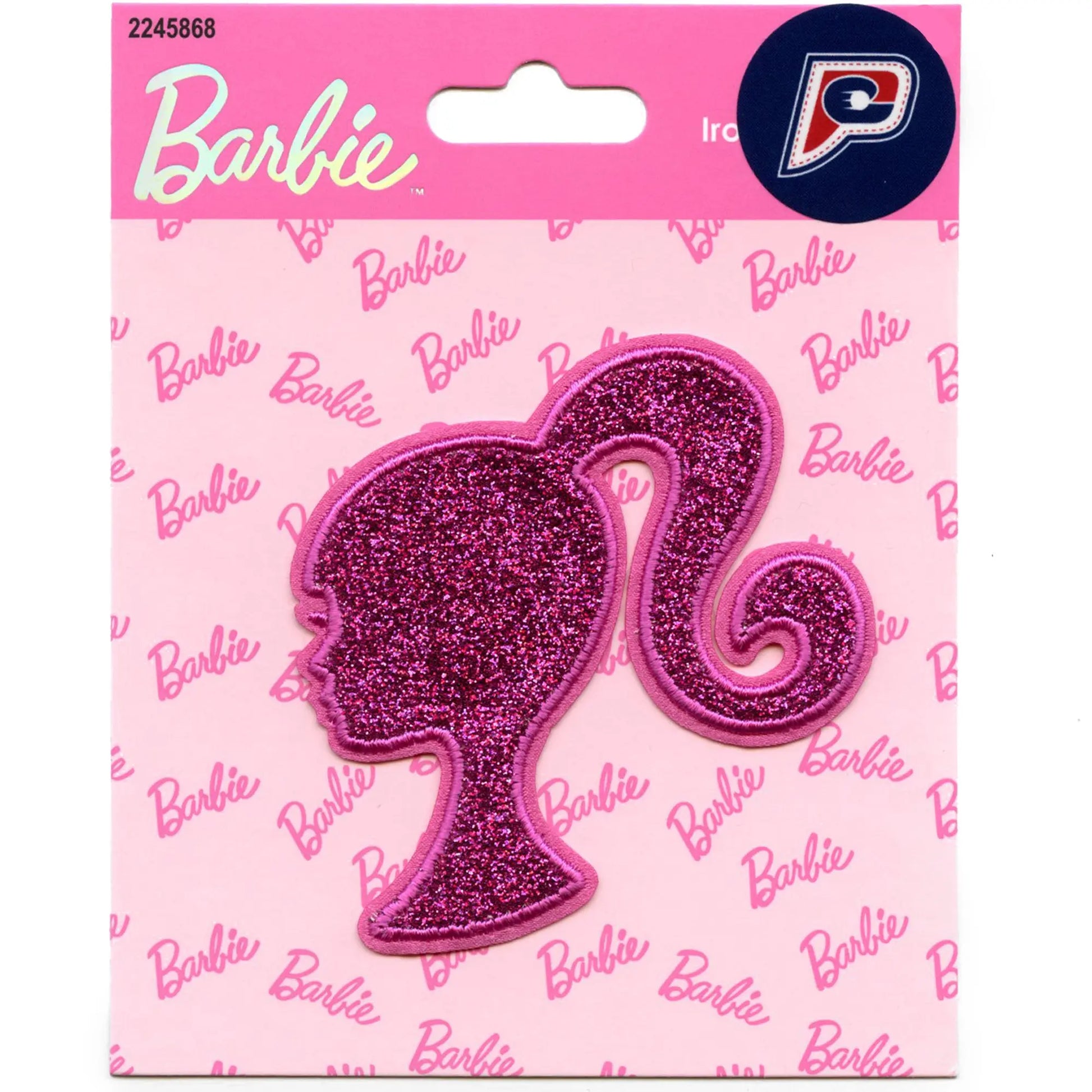 Barbie Side Silhouette Patch Doll Toy Movies Applique Iron On