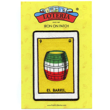 El Barril 9 Patch Mexican Loteria Card Sublimated Embroidery Iron On