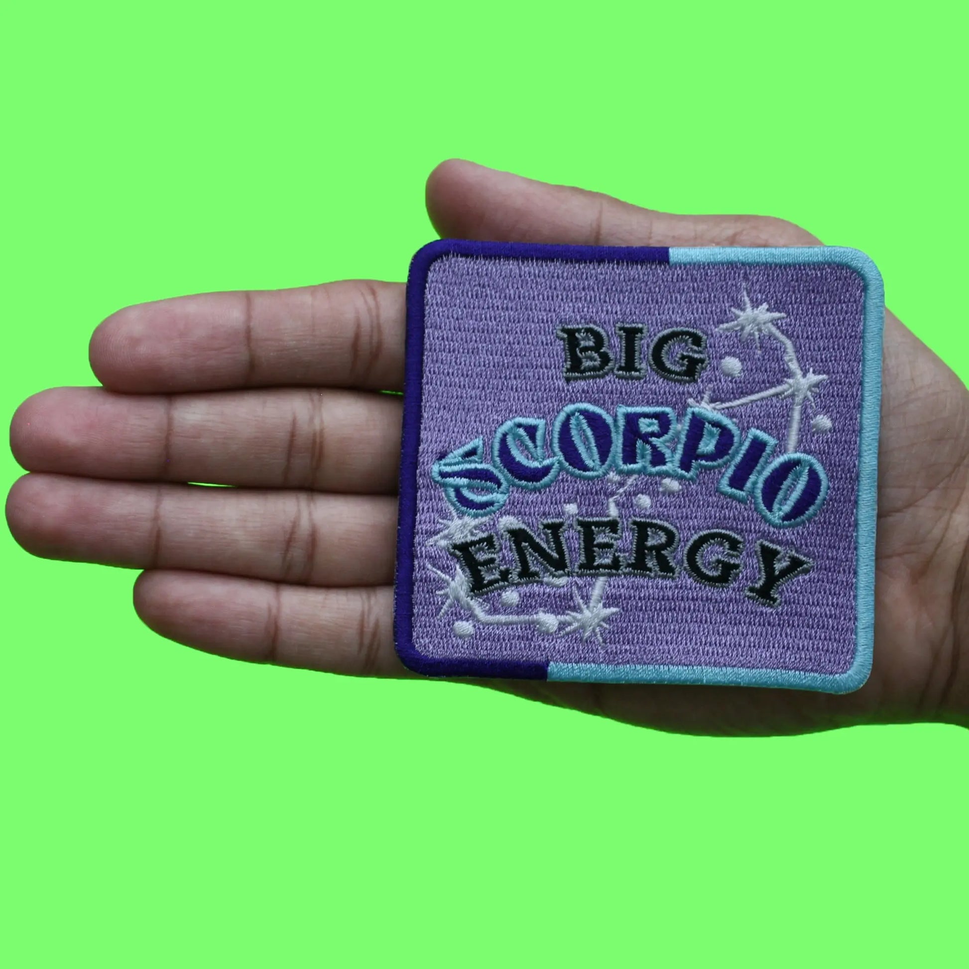 Big Scorpio Energy Patch Constellation Zodiac Box Embroidered Iron On