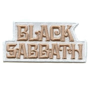 Black Sabbath Band Patch Rock Text Logo Embroidered Iron-On