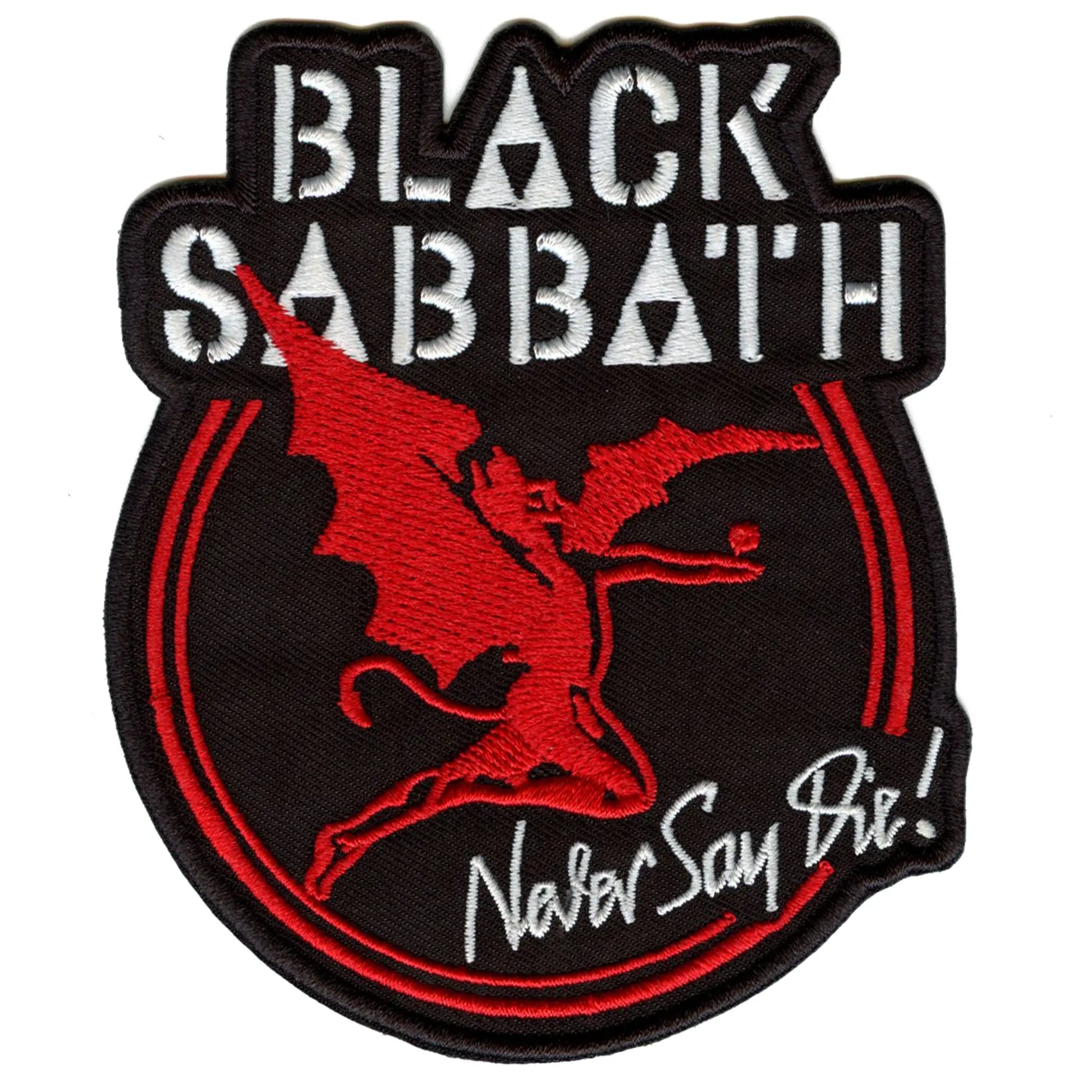 Black Sabbath Music Patch Archangel Never Say Die Embroidered Iron On