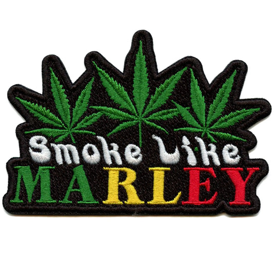 Bob Marley Script Patch Smoke Like Marley Embroidered Iron On