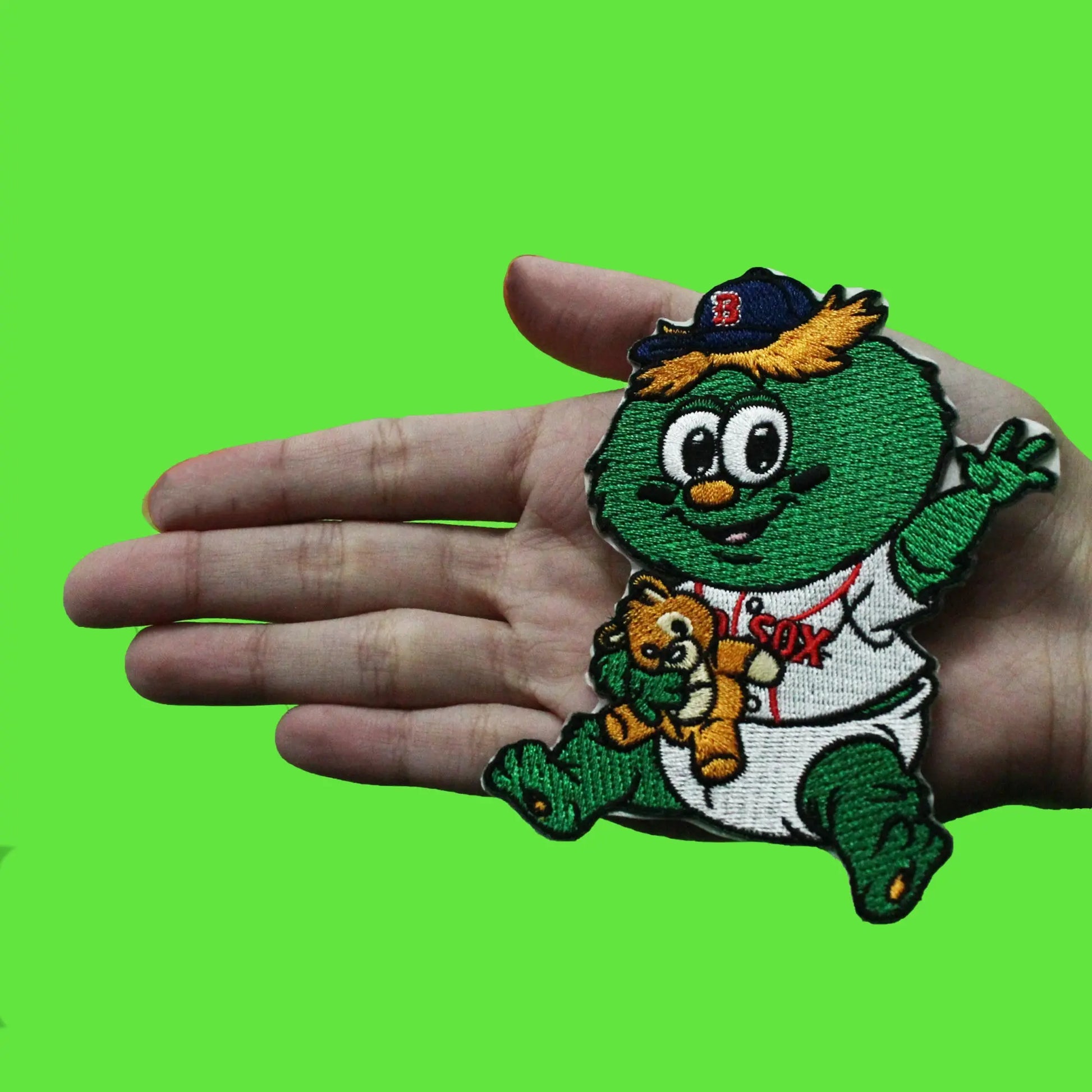 Boston Red Sox Team Baby Mascot 'Wally The Green Monster' Self-Adhesive Patch