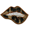 Cheetah Sexy Lip Bite Patch Animal Print Aesthetic Embroidered Applique Iron on