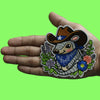 Cowboy Armadillo Patch Blue Bonnets Bandana Embroidered Iron On