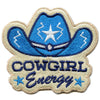 Cowgirl Energy Hat Patch Country Western Aesthetic Embroidered Iron On