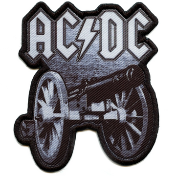 ACDC Rock Band Patch For Those About To Rock Cannon Sublimated Embroidery Iron On