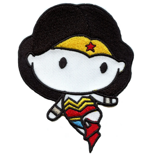 Patch DC Wonder Woman Chibi Personnage Petit Brodé Thermocollant