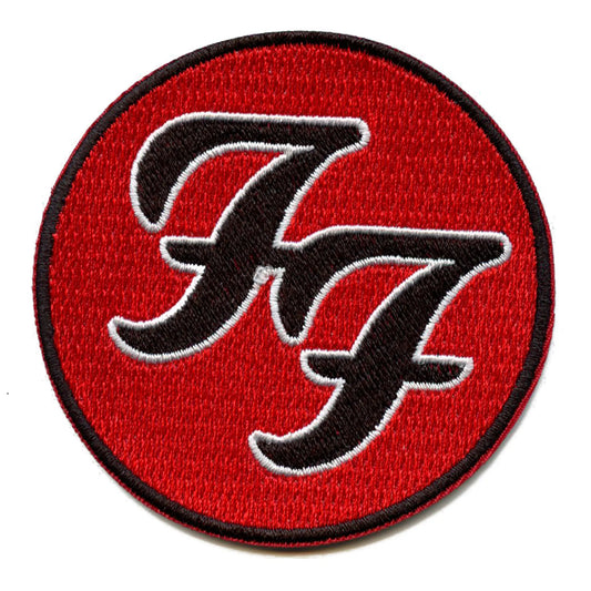 Foo Fighters Band Patch Red FF Logo Embroidered Iron On