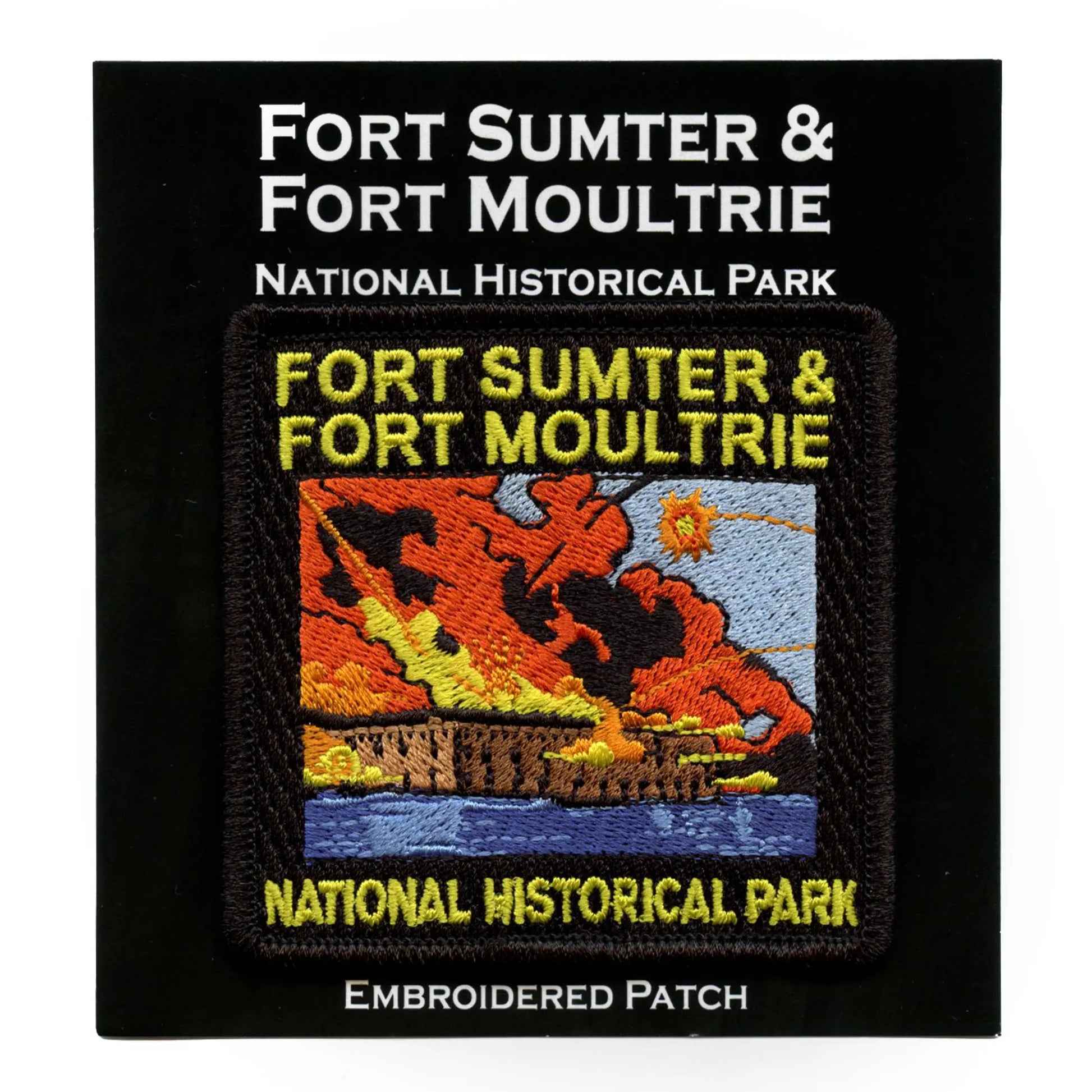 Fort Sumter Fort Moultrie Battle Patch History Travel Embroidered Iron On