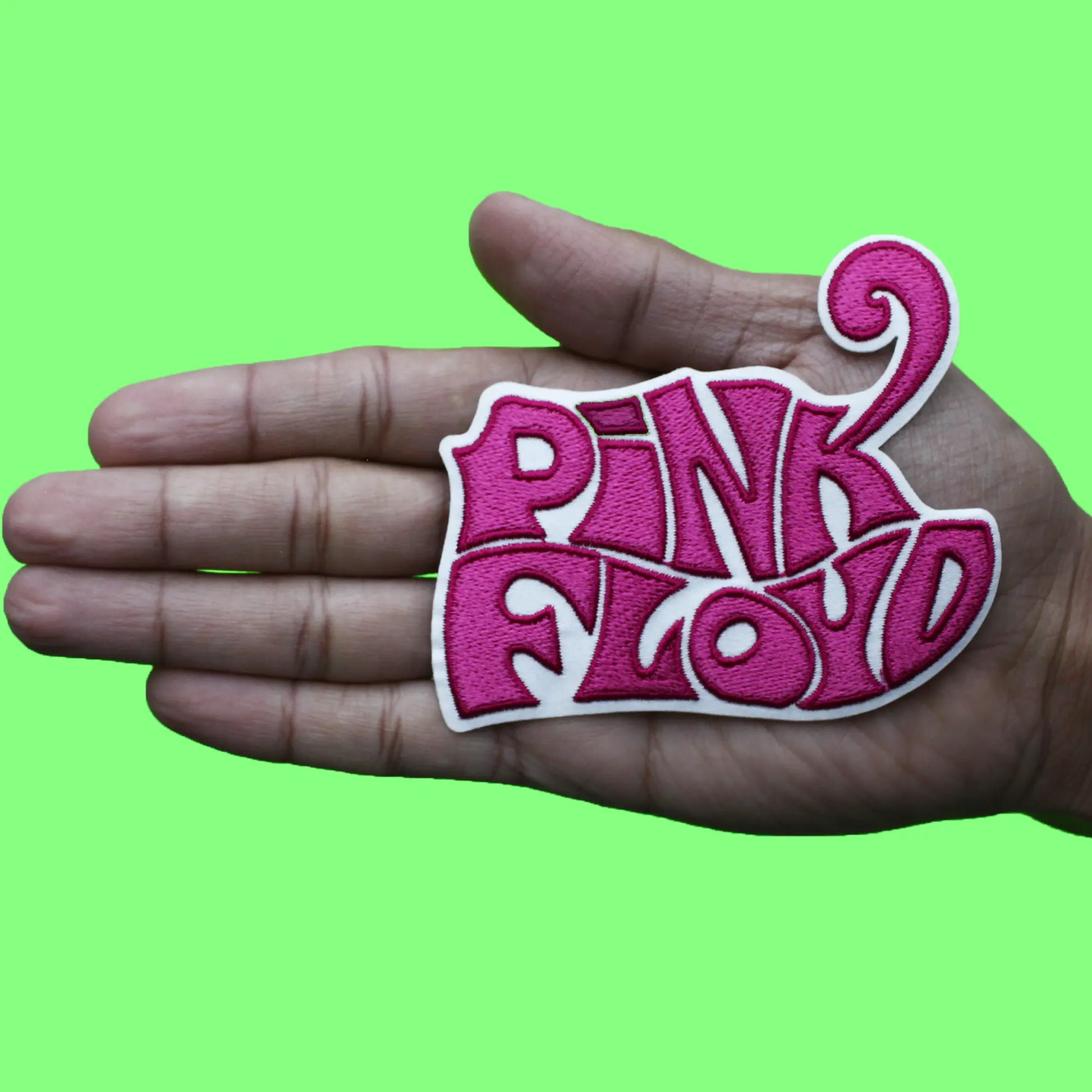 Funky Pink Logo Patch Popular Rock Music Embroidered Iron On