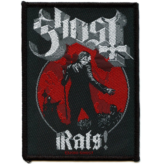 Ghost Rats Album Patch Heavy Metal Band Woven Iron On