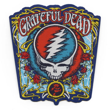 Grateful Dead Skull Art Patch American Rock Band Embroidered Iron On