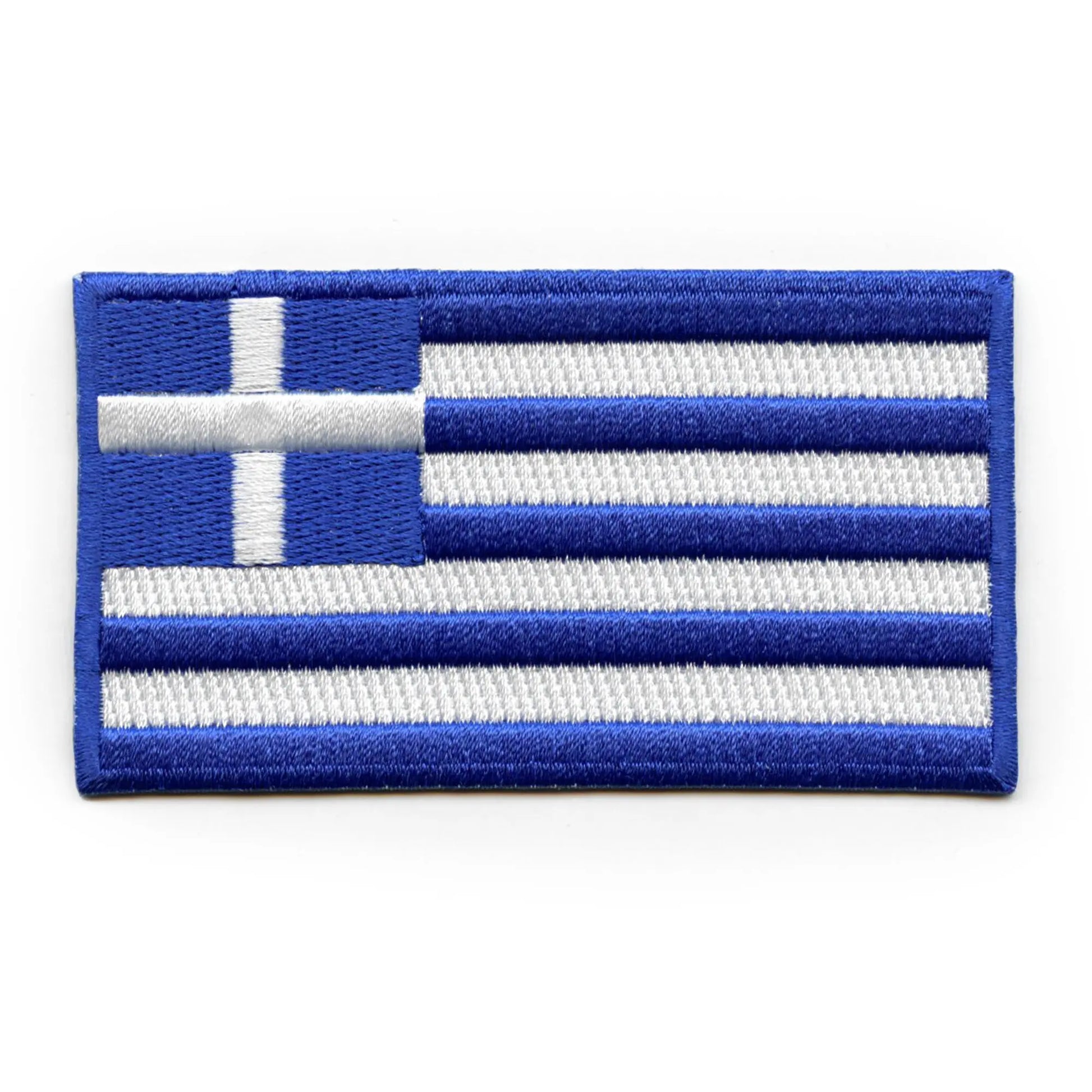 Greece Country Flag Embroidered Iron On Patch