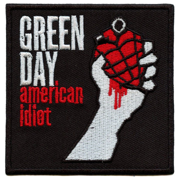 Green Day American Idiot Logo Patch Punk Rock Band Embroidered Iron On