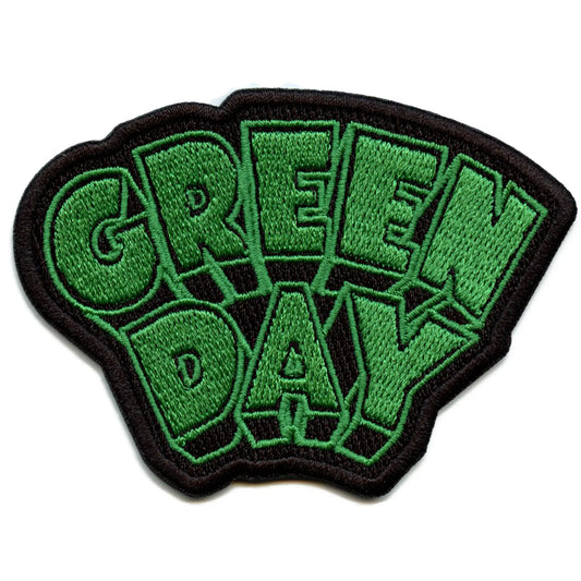 Green Day Band Patch Dookie Script Logo Embroidered Iron-On