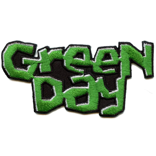 Green Day Logo Patch Kerplunk Script Cut Out Embroidered Iron On