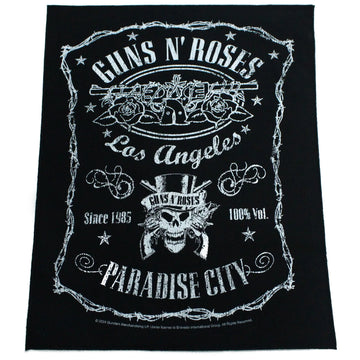 Guns and Roses Patch Paradise City Rock XL DTG Printed Sew On