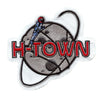 H-Town Astronaut Space Patch Houston Culture Adventure Embroidered Iron On