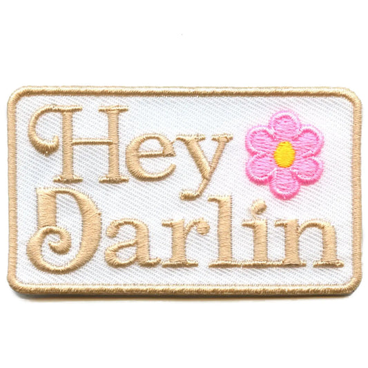 Hey Darlin Southern Patch Sweet Gal Saying Embroidered Iron on