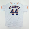 Houston Astros White Authentic Team Issued Relettered Yordan Alvarez 44 Los Astros Jersey