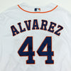 Houston Astros White Authentic Team Issued Relettered Yordan Alvarez 44 Los Astros Jersey