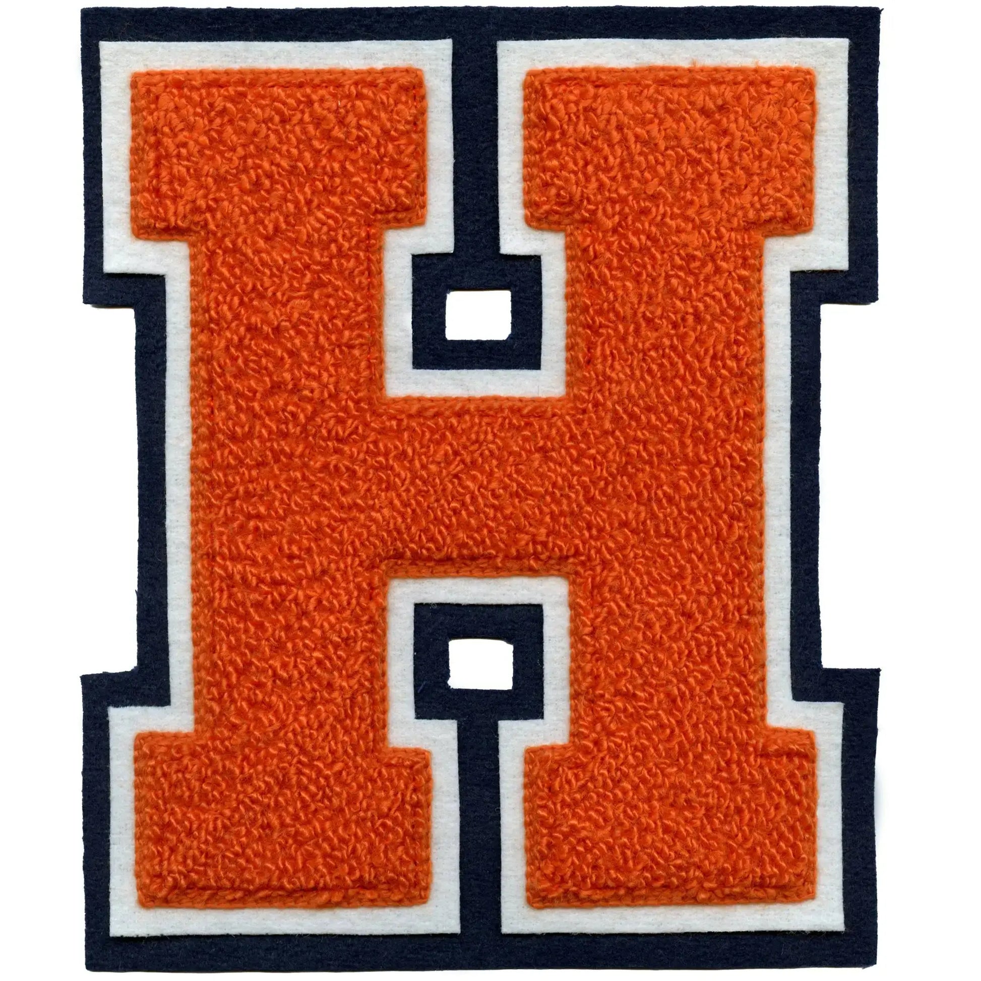 Houston Block Letter H Patch Texas Varsity Jacket Chenille Sew On