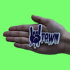 Houston Syrup H-Town Patch Purple Drip With Hand Embroidered Iron On