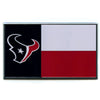 Houston Texans Colored Aluminum Flag Car Auto Emblem