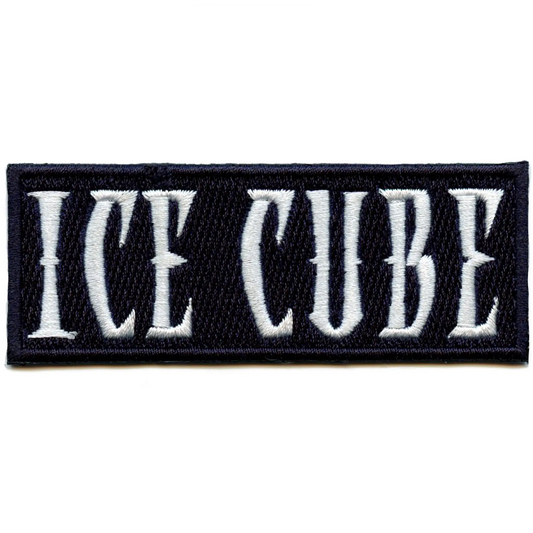 Ice Cube Rapper Patch Script Logo Music Embroidered Iron On