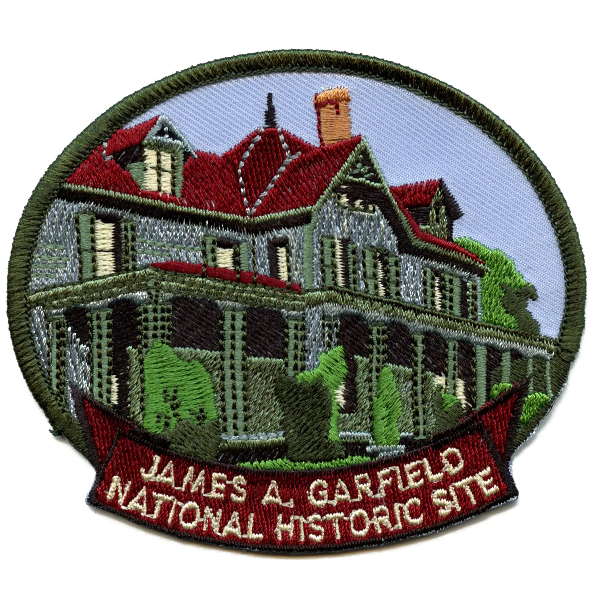 James A Garfield National Patch Historical Site Souvenir Embroidered Iron On