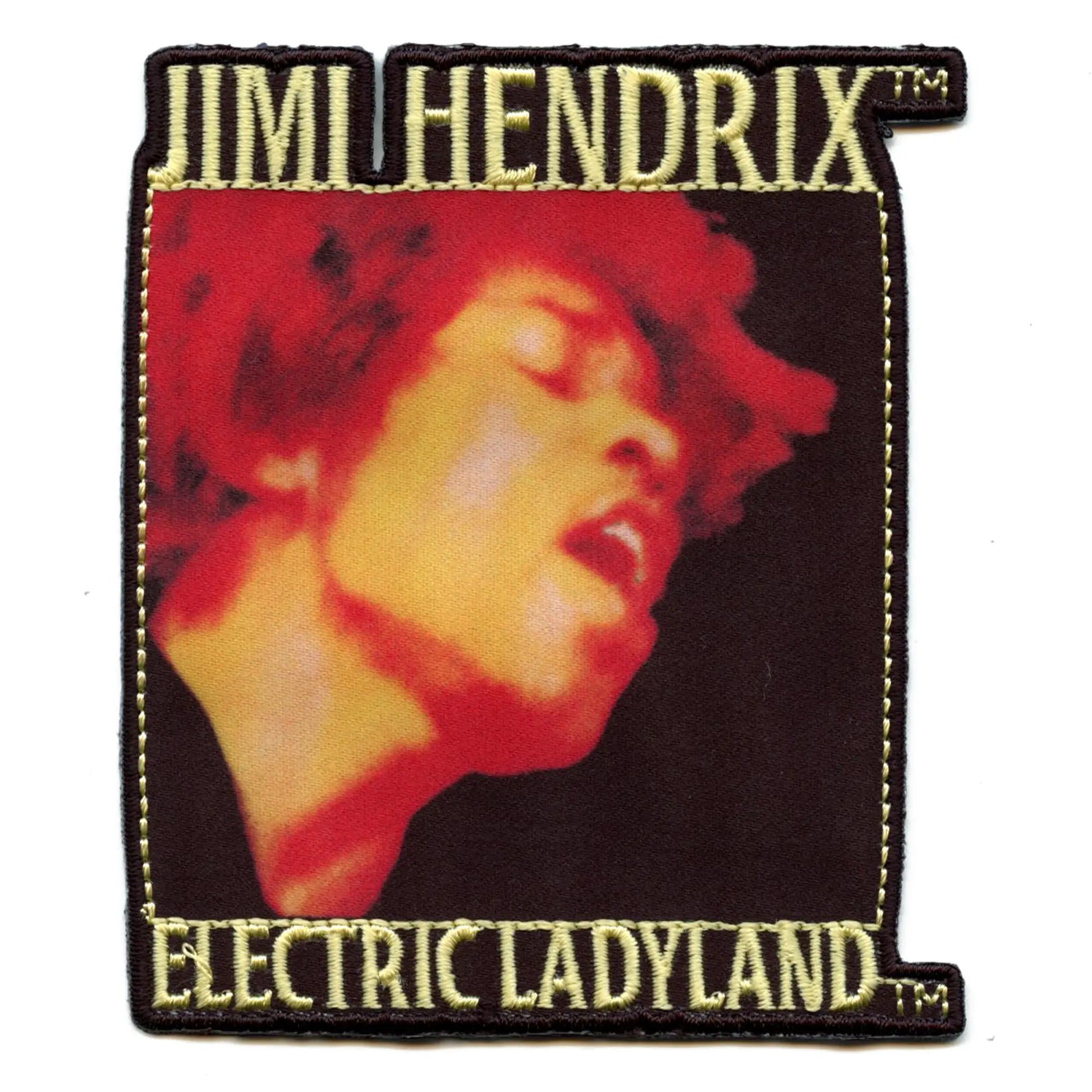 Jimi Hendrix Face Patch Electric LadyLand Music Sublimated Embroidered Iron On