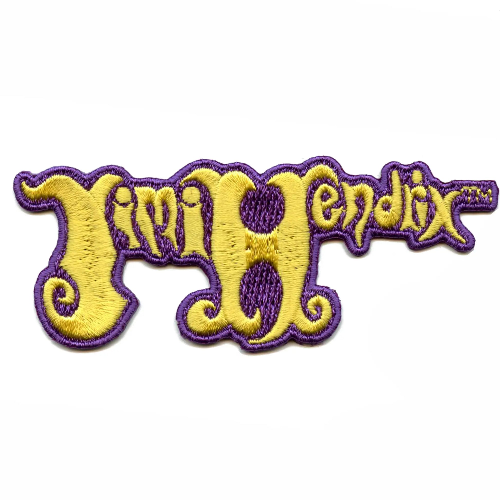 Jimi Hendrix Name Logo Patch American 60's Songwriter Embroidered Iron On