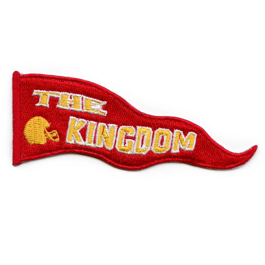 Kansas City The Kingdom Pennant Patch Football Fan Missouri Embroidered Iron On