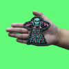 Trippy UFO Ship Patch Alien Outer Space Embroidered Iron On Patch