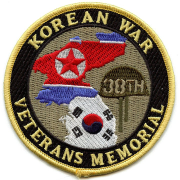 Korean War 38th Veterans Memorial Patch United Nations Embroidered Iron On