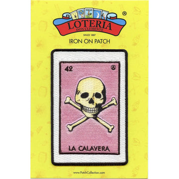 La Calavera 42 Patch Mexican Loteria Card Sublimated Embroidery Iron On